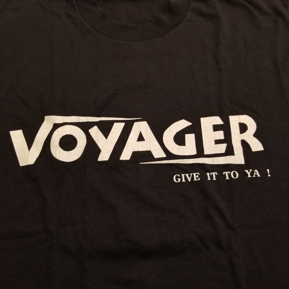 VTG 90s Voyager T-Shirt Gonna Give it To Ya! Sz L - Picture 2 of 3